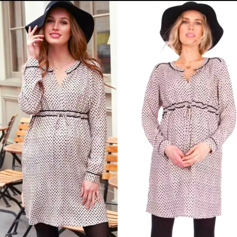 Seraphine Black and White Polka Dot Dress